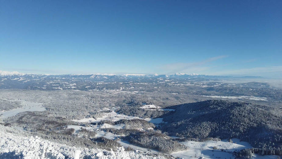 Pogled z Javornika proti Triglavu